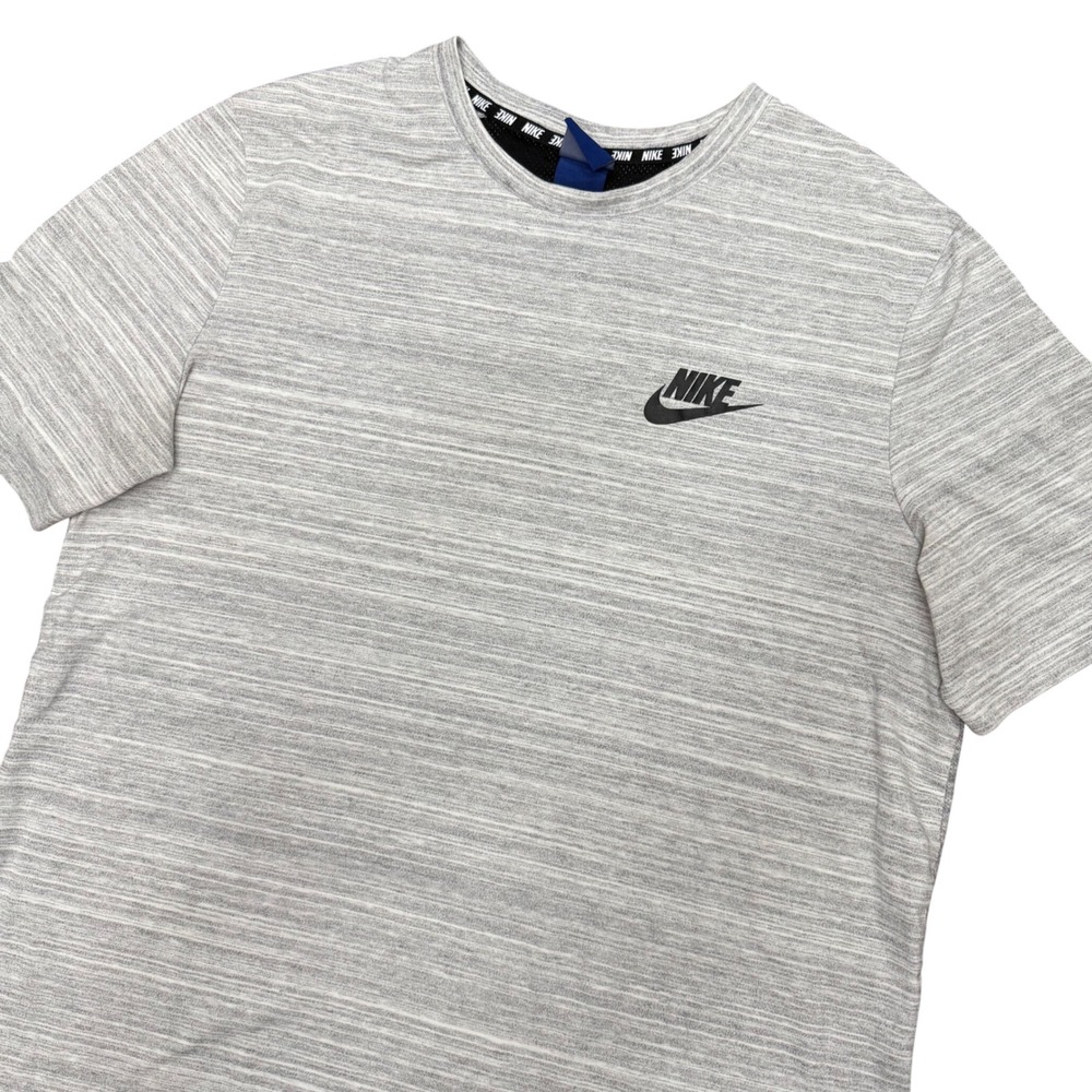 Nike Sportswear Advance 15 Knit Top Mens Large Grey Heather Short Sleeve 837010